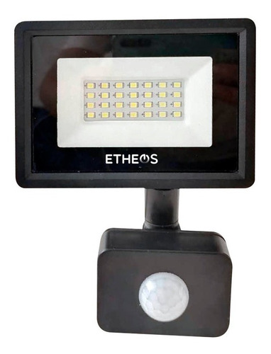 Imagen 2 de 6 de Reflector Lampara Led Con Sensor De Movimiento 20w Luz Fria