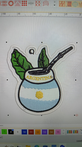 Matriz De Bordado Yerva Mate Agua Mate