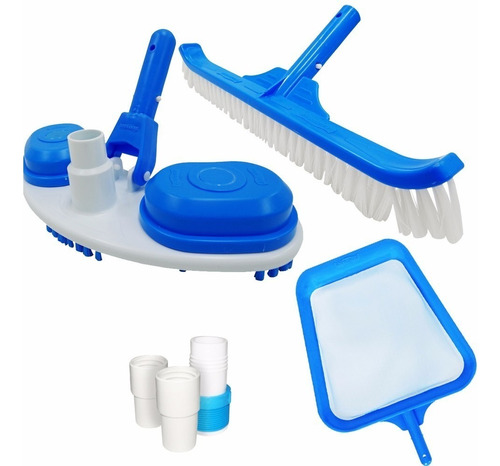 Kit Limpeza P/ Piscina Slim Sodramar C/ Rede E Aspirador