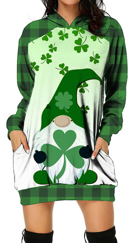 Jersey Con Capucha Y Estampado Del Día De San Patricio Para