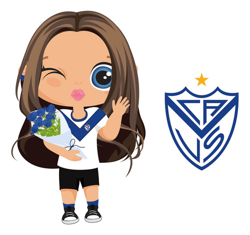 Kit Imprimible Velez Sarsfield Nena Completo Editable