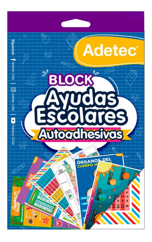 Block Adhesivos Mix Ayuda Escolar