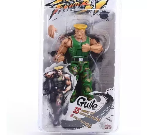 Guile Street Fighter Original Neca 18 Cm Soldado Coronel