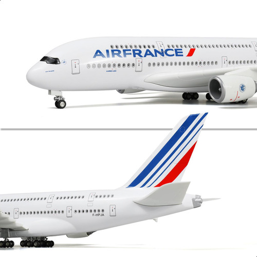 Modelo Grande 1/160 Airbus A380 France De 18 Pulgadas Fundid