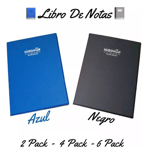 Libreta De Notas Azul & Negro & Verde Por 2pack 4pack 6pack.