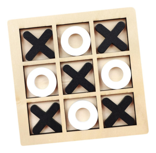 3 Juego De Mesa Toe, Noughts And Crosses, En Y Negro