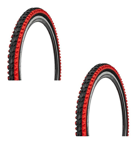 Par De Llantas R-26x2.125 Para Bicicleta Azul O Rojo 