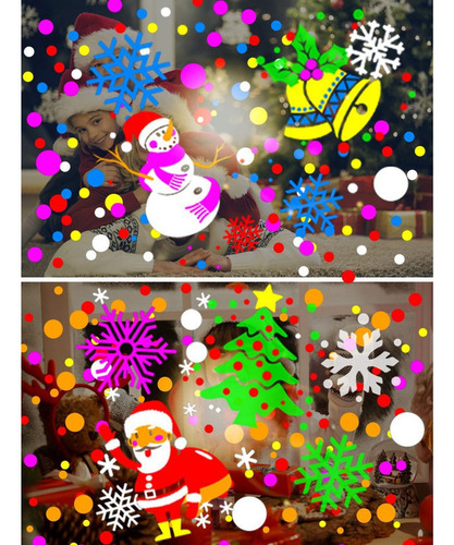 Luces De Proyección Navideñas Rotación De Colores 16 Patrone