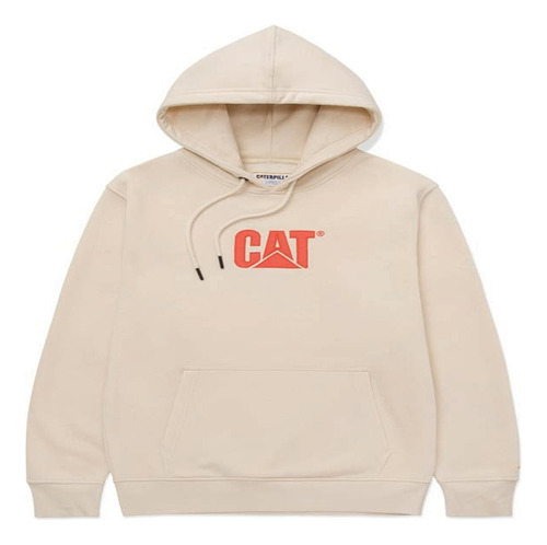 Poleron Hombre Cat Fleece Logo Pullover Hoodie