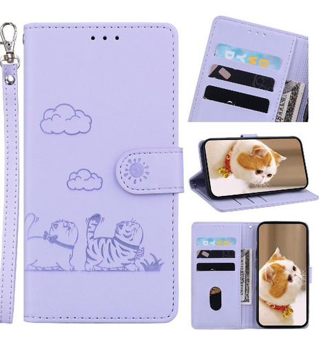 Funda Abatible For Samsung Galaxy S22 Plus Cat Rfid De