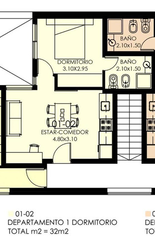 Imagen 12 de 12 de Departamento De Un Dormitorio - 32,00 M2 - Zona Barrio Martin