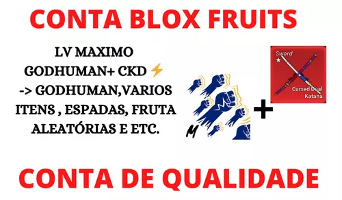Contas Blox Fruit, Lvl Max + Cdk + Godhuman