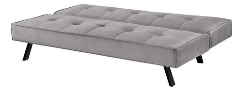 Sofa Cama Atlanta 2 Lugares 177cm Talento Móveis Prata