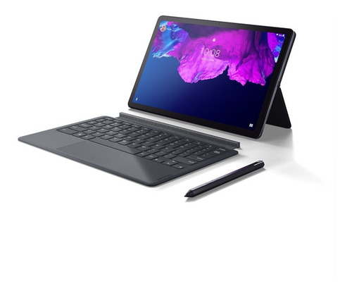 Imagen 1 de 6 de Tablet Lenovo 6gb 128gb P11 Lte + Teclado + Lápiz 11 Grey