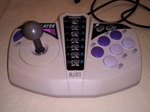 Controle Arcade Naki Pro Player Mega Drive/super Nintendo (Usado)