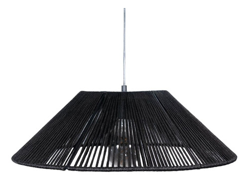 Colgante Techo Syra 1luz 50cm Diametro Negro