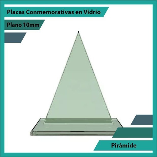 Trofeos En Vidrio O Cristal Referencia Piramide Pulido Plano
