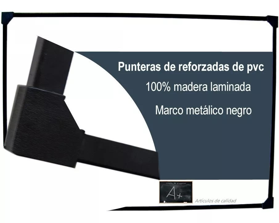 Atril Metalico Con Pizarra Blanca 60x800cm+ 2 Marca+borrador
