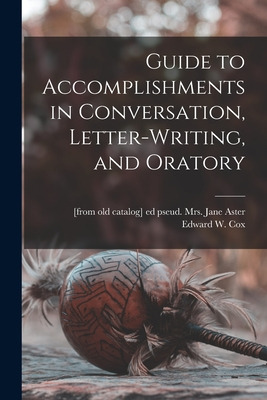 Libro Guide To Accomplishments In Conversation, Letter-wr...