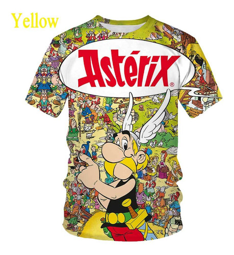 Camiseta De Anime Clásico De Verano De Astérix Y Obélix