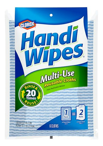 Toallas Reutilizables Handi Wipes, Extra Grandes 6 Uds