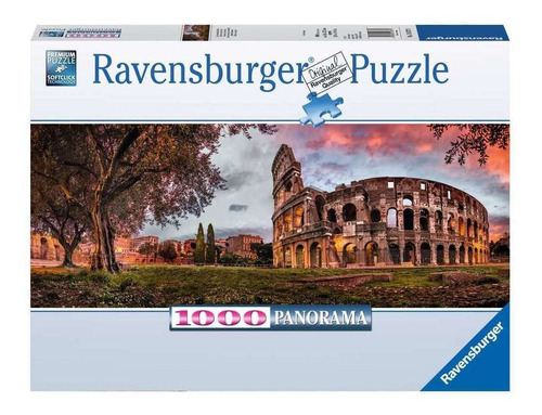 Rompecabezas Ravensburger Panoramic Coliseo al Atardecer 15077 de 1000 piezas