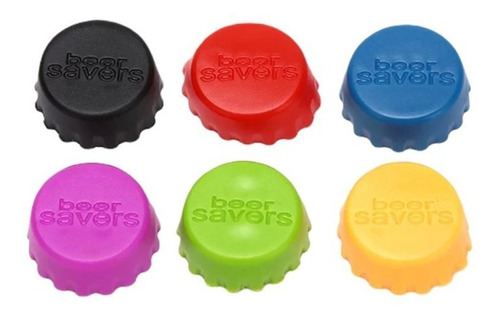 6x Cubrebotellas Cerveza Silicon Tapa Cerveza Botellas Chela Color Kit