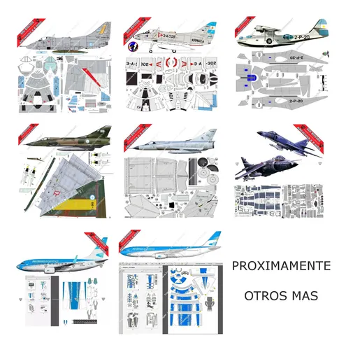 Avion Dc-9 Mercado Libre (+3) 1:50 Papercraft (envio X Mail)