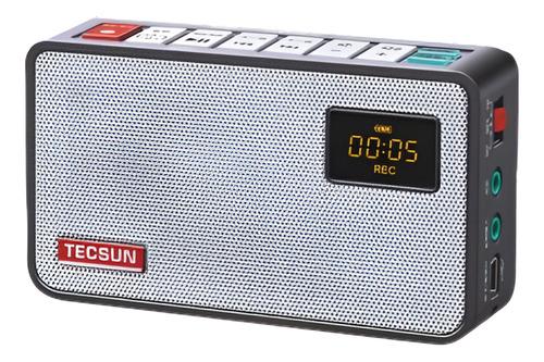 Tecsun Radio Icr-100 (16gtf Tarjeta) Altavoz Mini Grabadora 