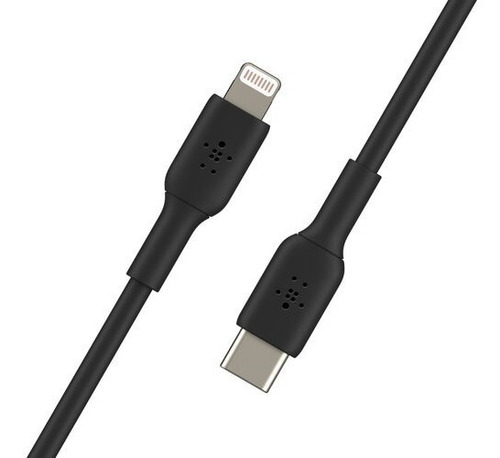 Cable De Usb-c A Lightning Boost Charge 1m Negro - Belkin