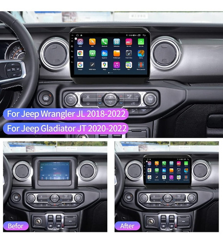 Estereo De Pantalla Android Para Jeep Gladiator 20 21 22