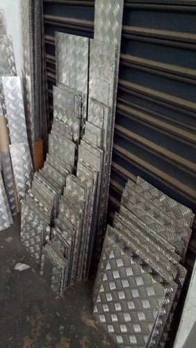 Chapa Aluminio Lavrada Xadrez 1000x500mm Na Esp. De 1,2mm