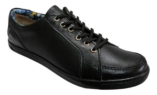Zapato Dama Walrus De Piel Color Negro ( Wn0251)