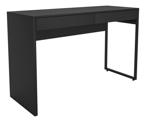 Mesa Para Computador Desk Com 2 Gavetas 120cm Preto D'rossi