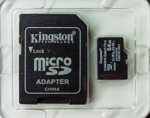 Memoria Micro Sd 64gb Clase 10 Original 100 Mb/s