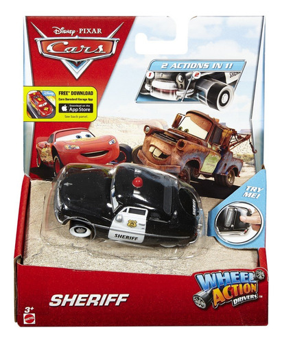 Disney/pixar Cars Rueda Controladores De Acción Sheriff Ve.