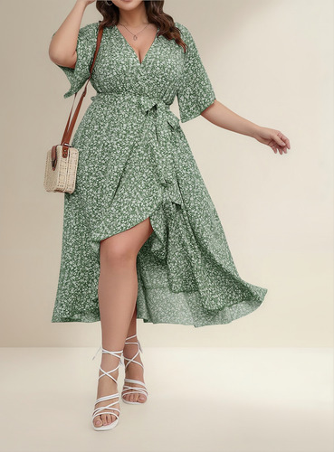 Vestido Corto Casual Fresco Estampado Rayas Línea