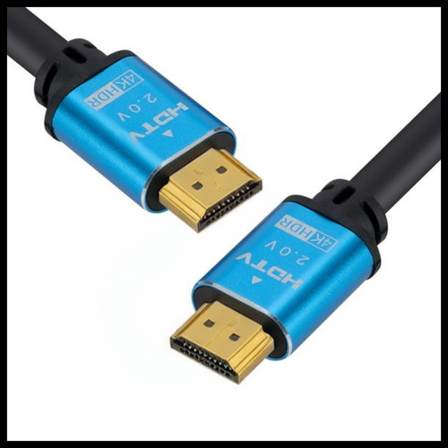 Cabo HDMI macho Vanjoe de 5 metros de áudio 4K para TV Pc Conector HDMI Full Hd Cabo HDMI Cabo HDMI de 5 metros Cabo de alto-falante Cabo de plugue Cabo auxiliar de Displayport de áudio