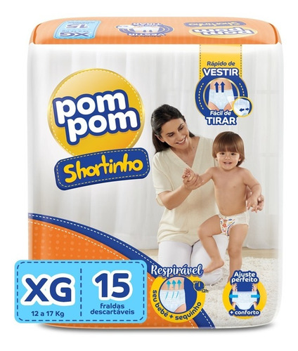 Pom Pom Shortinho Jumbinho Xg 15 Unidades