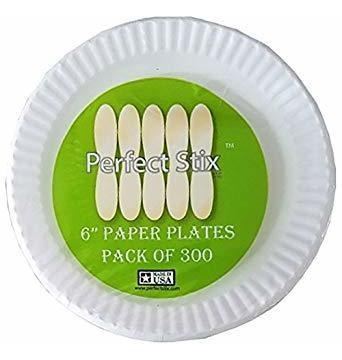 Perfecta Stix Plato De Papel 6-300 6 Platos De Papel Blanco 