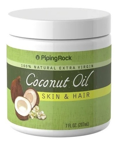 Aceite Coco Para Cabello Piel 100% Natural 207 Ml Piping Roc