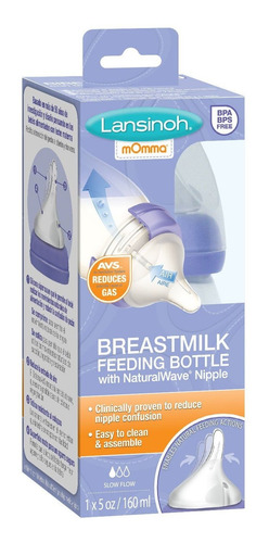 Lansinoh Momma La Leche Materna Biberón Con Naturalwave Lent
