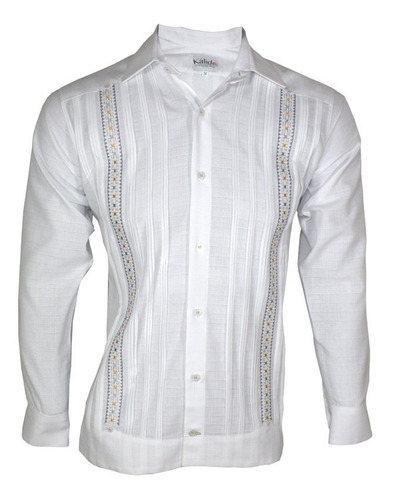 Guayabera  Bordada Manga  Larga Modelo Kal25