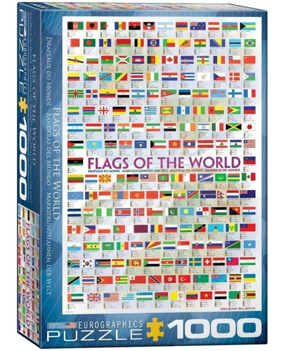 Puzzle 1000 Piezas Flags Of The World - Eurographics  