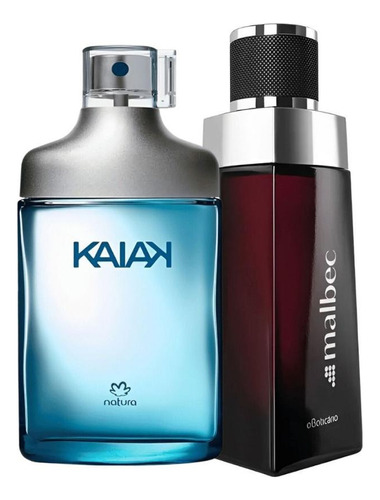 Kit 2 Perfumes Masculino Kaiak E Malbec Tradicional 100ml