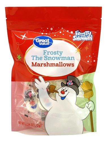 Malvaviscos Hombre De Nieve Frosty The Snowman Navidad 72g