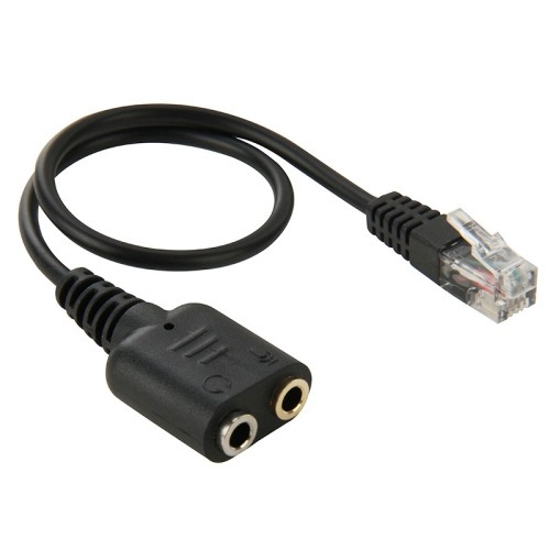Cable De Audio Rj9 Macho A 3.5mm Hembra Dual