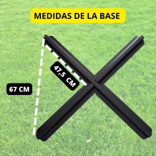 Sombrilla Colgante 3 Metros Grande Altura Regulable Cuo