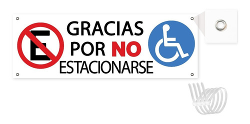 Señalamiento Gracias Por No Estacionarse Discapacitados