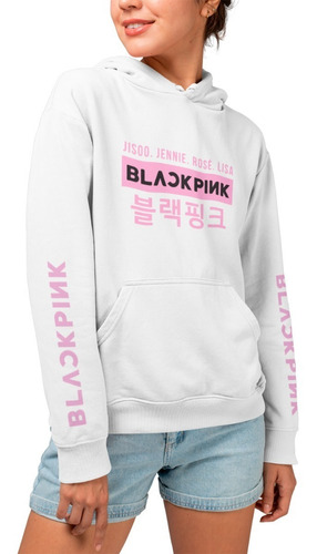 Sudadera Blackpink Nombres Mangas K Pop Unisex Hoodie